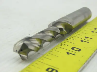 12mm 3 Flute Coolant Thru Reduced Flute Profile End Mill 14mm Shank