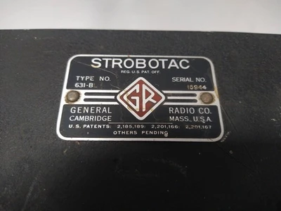 General Radio Strobotac 631-B Strobe Light Vintage Tachometer 15944