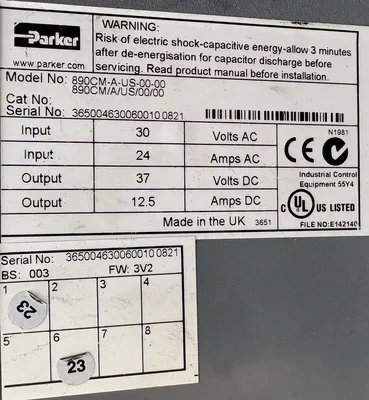 Parker 890CM-A-US-00-00 AC890PX Electrical/PLC/Automation | ESS Industrial Equipment Sales (8)