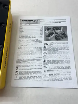 PAMG1402N | Enerpac  Turbo II Air Hydraulic Pump 4/3 Manual Valve - Used