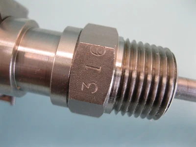 NEW 1/2" NPT Tel-Tru 0-200F° Adjustable Angle Thermometer 5" Dial 9" Stem A7