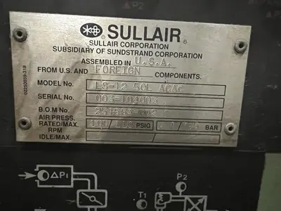 USED 1994 SULLAIR LS-12 50L ACAC