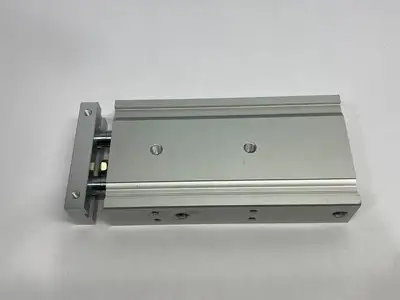 USED SMC DUAL-ROD GUIDED SLIDE CYLINDER 25MM BORE, 80MM STROKE