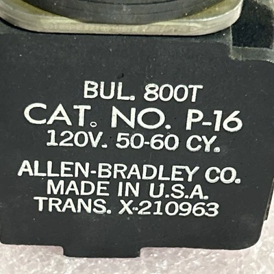 USED Allen-Bradley 800T P-16