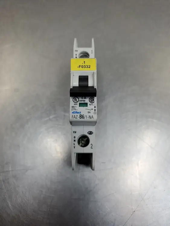 Used Eaton FAZ-B6/1-NA Circuit Breaker, 6A, 48VDC, 277VAC Circuit Breakers South Carolina US | Palmetto Automation #1150416