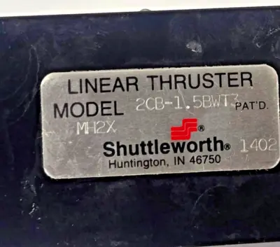 SHUTTLEWORTH LINEAR THRUSTER 2CB-1.5BWT3 MH2X
