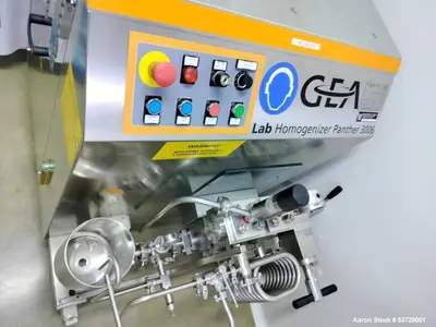 Used GEA Panther1500 Lab Homogenizer – 150 MPa | 50 L/h | Nanoemulsion | High Shear | 2022 | <300 Hrs Use