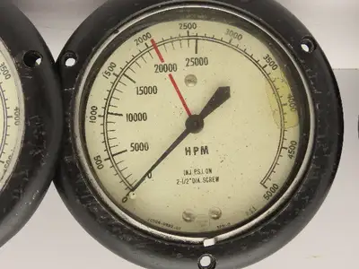 Acco Helicoid Gage 2C506-0892-07 HPM Pressure Gauge 0-5000 Lot of 3