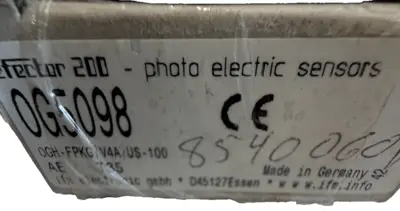 NEW IFM EFECTOR OGH-FPKG/V4A/US-100 PHOTOELECTRIC SENSOR OG5098 OGHFPKGV4AUS100