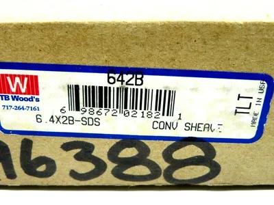 NEW SEALED TB WOODS 6-4-X-2BSDS SHEAVE COUPLING 642B 6.4X2IN 64X2BSDS