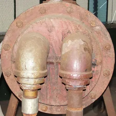 SPC6958  Heat Exchanger Ludell Manufacturing Company shell and tube heat exchanger, atmospheric psi shell, atmospheric psi internal, NA