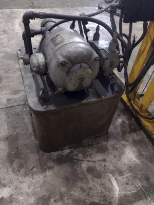 50 TON ENERPAC H-FRAME HYDRAULIC SHOP PRESS: YOBRO #23949