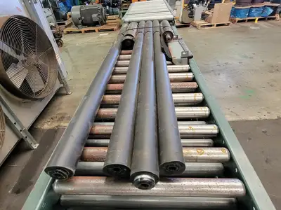 120 x 18 x 2.5 in. Roller Conveyor