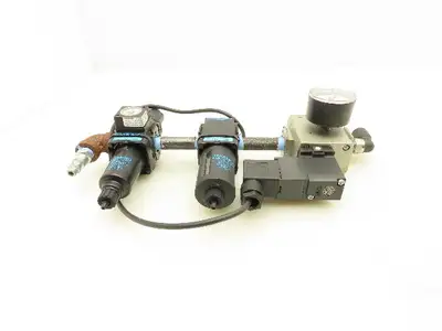 Wilkerson SMC B08-02-FLG0 Pneumatic Filter Regulator Soft Start Valve Assembly