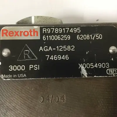 Used REXROTH R978917495 Valves/Fittings Michigan US | Ideal Machinery #1277146