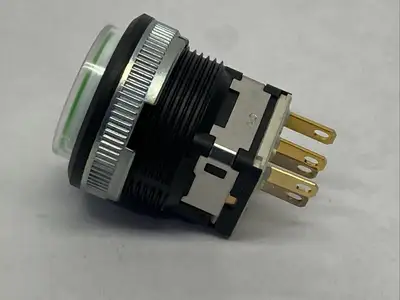LB16WKG01-5F-JF | NKK  Pushbutton Switch LED Green 28VDC - New Other