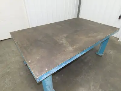 3" Top Steel Welding Layout Table 78x48" Fabrication Anti Splatter Work Bench