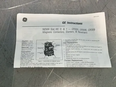 Used GENERAL ELECTRIC CR306J1 Motor Controllers Ohio US | HGR 24 #1278486