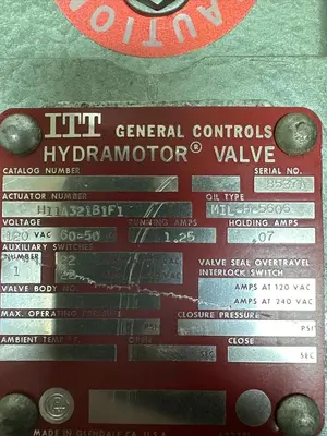 New | in-Stock ITT H11A321B1F1 Electric Motor Driven Actuators Ohio US | Surplus Asset Holdings #1226243
