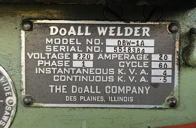 USED 1955 DOALL 16-3