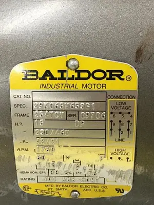 USED BALDOR 39K065W653G1