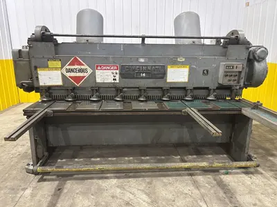 8' x 3/16" CINCINNATI MODEL #1408 MECHANICAL POWER SQUARING SHEAR: STOCK #22769