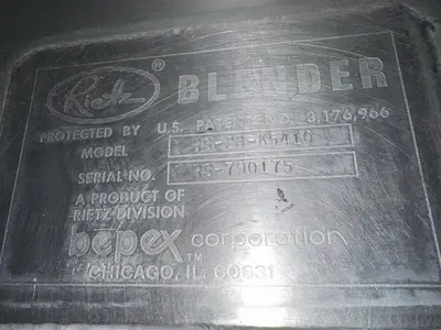 Used REITZ RIBBON BLENDER Ribbon Blenders Illinois US | M&M Equipment Corp. #1266895