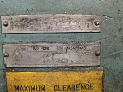 Used 1975 TOS SN 63B Engine Lathes British Columbia CA | Lenmark #1424100