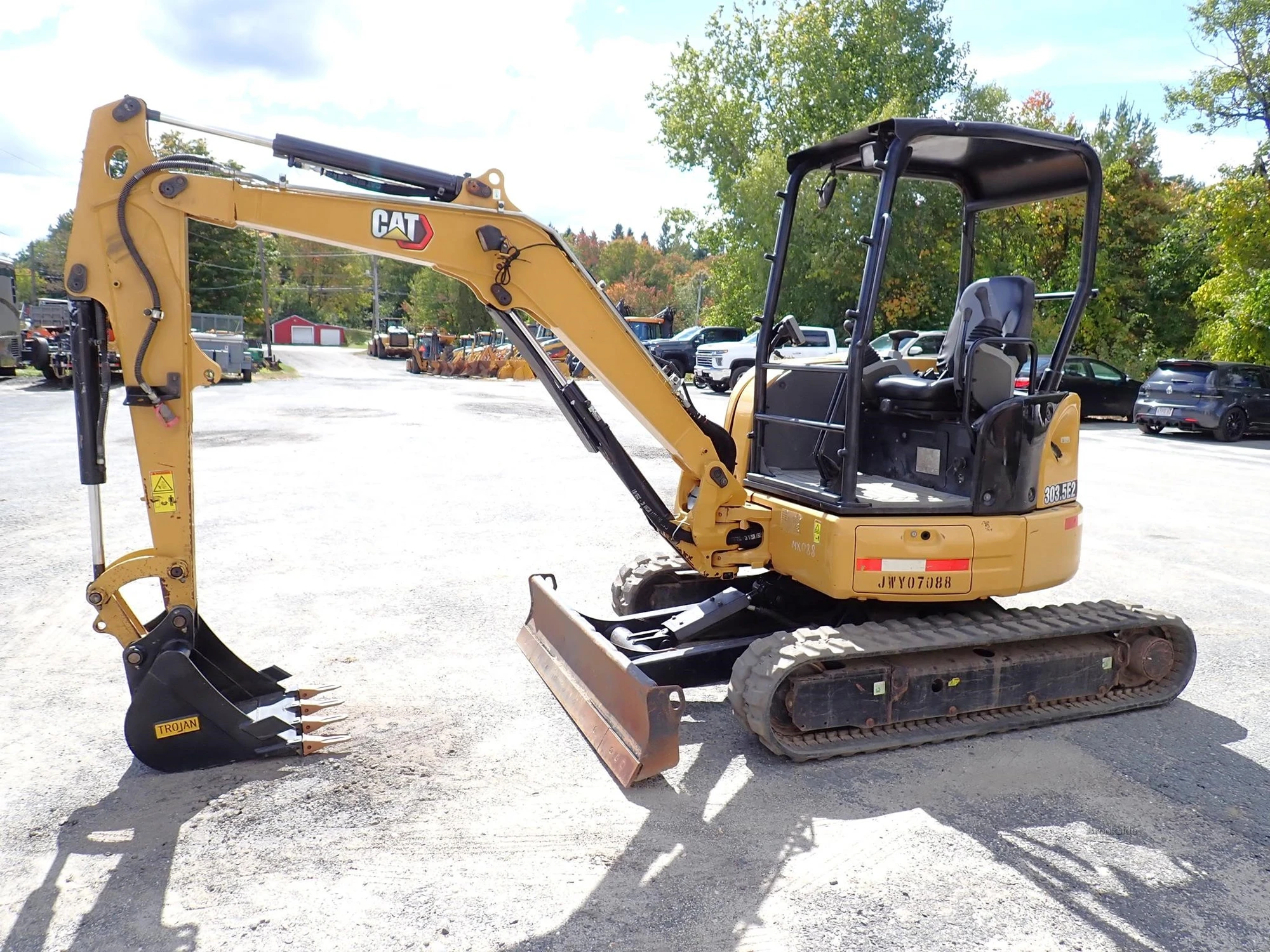 Used 2020 CATERPILLAR 303.5E2 CR Crawler Excavators - Mini Massachusetts US | Brookside Equipment Sales #1493527