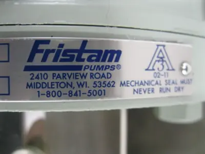 NEW Fristam FPX3522-125