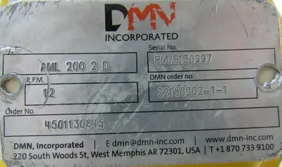 REFURBISHED DMN AML-200-2D DIVERTER VALVE AML2002D