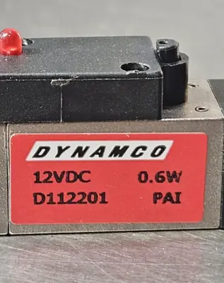 Dynamco D112201 12VDC 0.6W Solenoid Valve (BIN743)