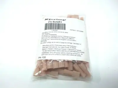 FDFNY1-187 | Nycrimp 5UGR1 22-18 AWG  (5)MM (16 Bags) Approx 1200 + Connectors - New Other