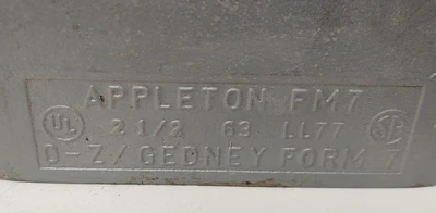 NEW Appleton 2-1/2" 63 LB