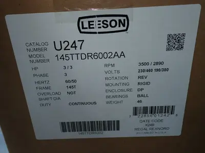 USED LEESON 145TTDR6002AA
