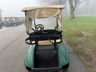 (1) 2017 E-Z-Go golf cart with a Kawasaki gas engine, model 625111G01, includes canopy, ball cover, ...