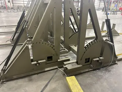20' X 20' TRIAD HYDRAULIC TILT & FLIP OVER TABLE: FOR PREFAB WALLS OR PANELS: STOCK #22685