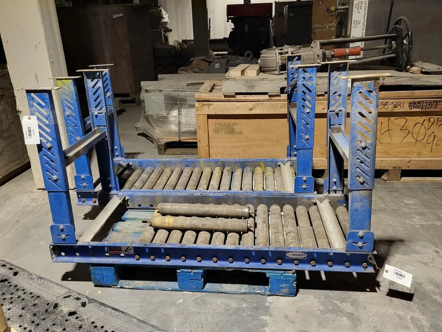5'x2' Gravity Roller Conveyor ( 17 Rollers )