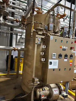 Fulton Thermal Fluid Heater Skid — 480V 3-Phase Complete Skid System with Pump, Motor & Control Panel