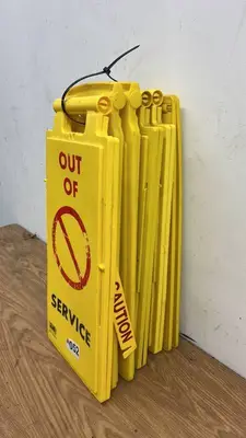 Assorted Set of 7 Folding Safety Floor Signs