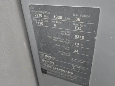 Used 1997 CROWN RC3020-30 Misc Forklifts Utah US | Global Remarketing #1285365