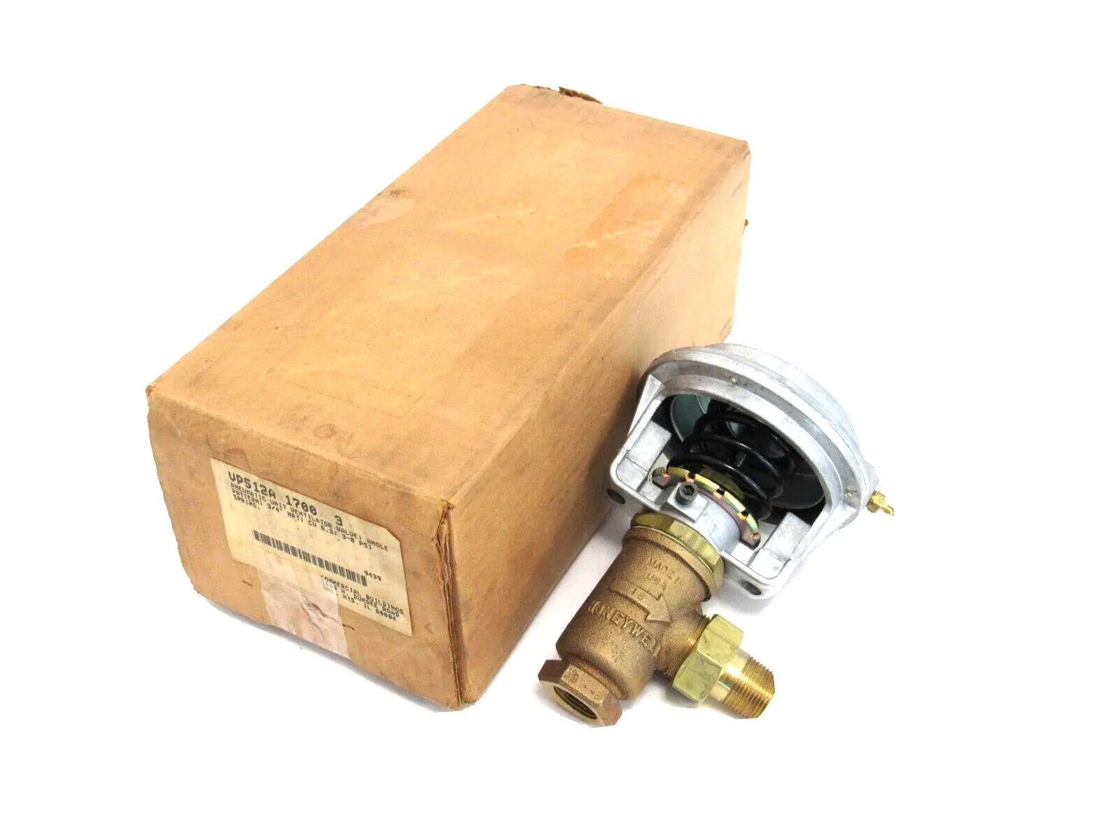 NEW HONEYWELL VP512A-1700-3 VENTILATOR VALVE 3/4" 3-8 PSI VP512A17003