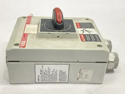 NF16E-3PBJB | ABB  Enclosed Non-Fused Disconnect Switch 16A 3P 600VAC - Used