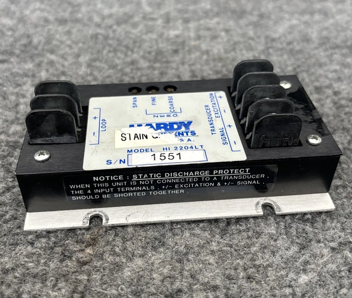 Used Hardy Instruments HI 2204LT Transducers California US | Davliegogo LLC #1707791