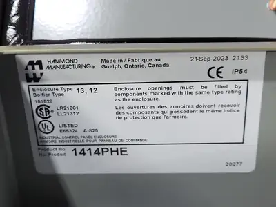 New | in-Stock 2023 HAMMOND MANUFACTURING 1414PHE Misc Electrical & Power Parts British Columbia CA | Lenmark #1439384