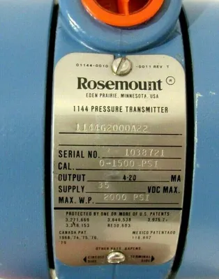NEW FISHER ROSEMOUNT 1144G2000A22 PRESSURE TRANSMITTER