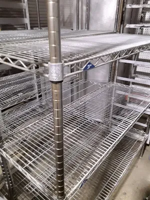 Used Chrome Wire Shelving 48" x 18"- 5 Shelves