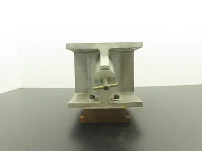 Industrial Injection Molding Hopper Base Side Discharge 5-1/2" Bolt Square Top