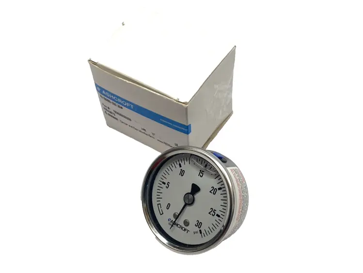 New | in-Stock Ashcroft Pressure Gauge 0-30 PSI Stainless 1/4" NPT Lower Test Equipment - Other Michigan US | Maverick Industrial Sales #1395262