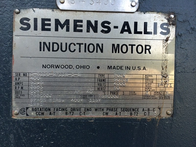 Used SIEMENS ALLIS _UNKNOWN_ A.C. Motors Colorado US | Rogers Equipment Sales #1273728